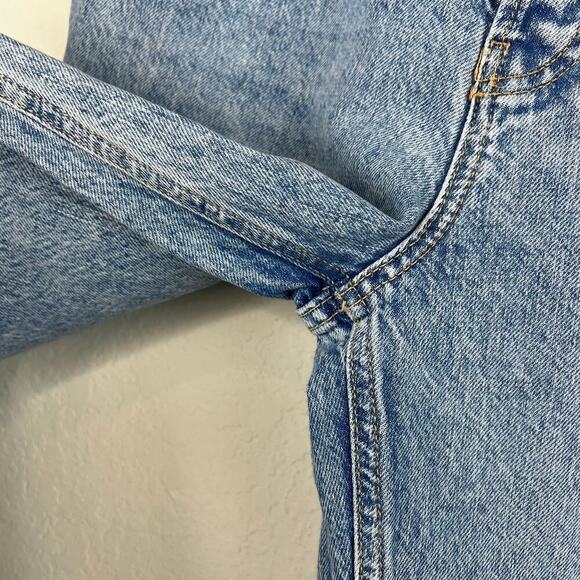 Free People Flare Jeans Size 31 New Dawn in Victoria Blue Distressed Revolve - Picture 5 of 9